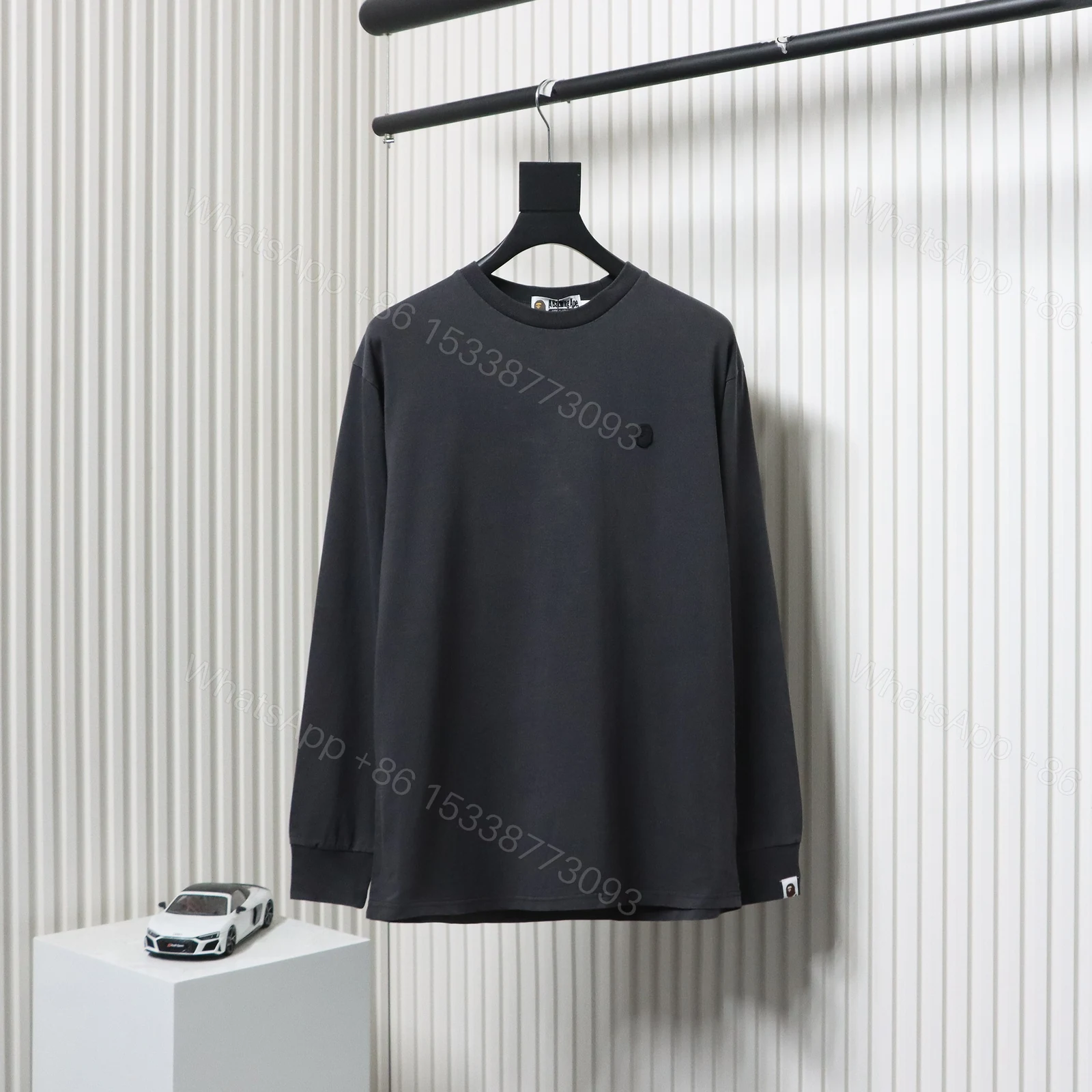BAPE Ape Head Small Logo Embroidered Sleeves Black — view 1