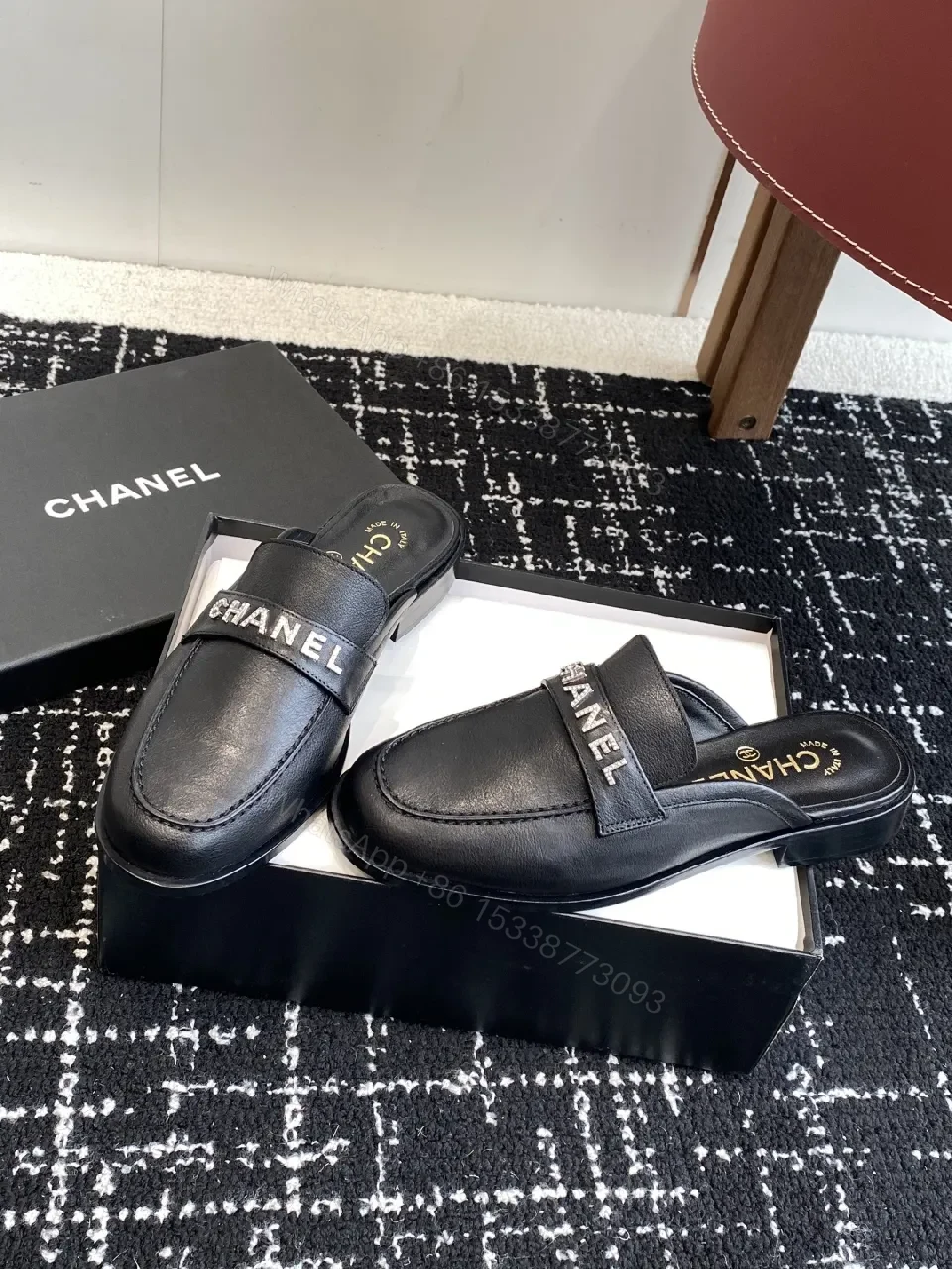 Effortless Chic Slip-Ons Luxury Leather Sandals — view 1