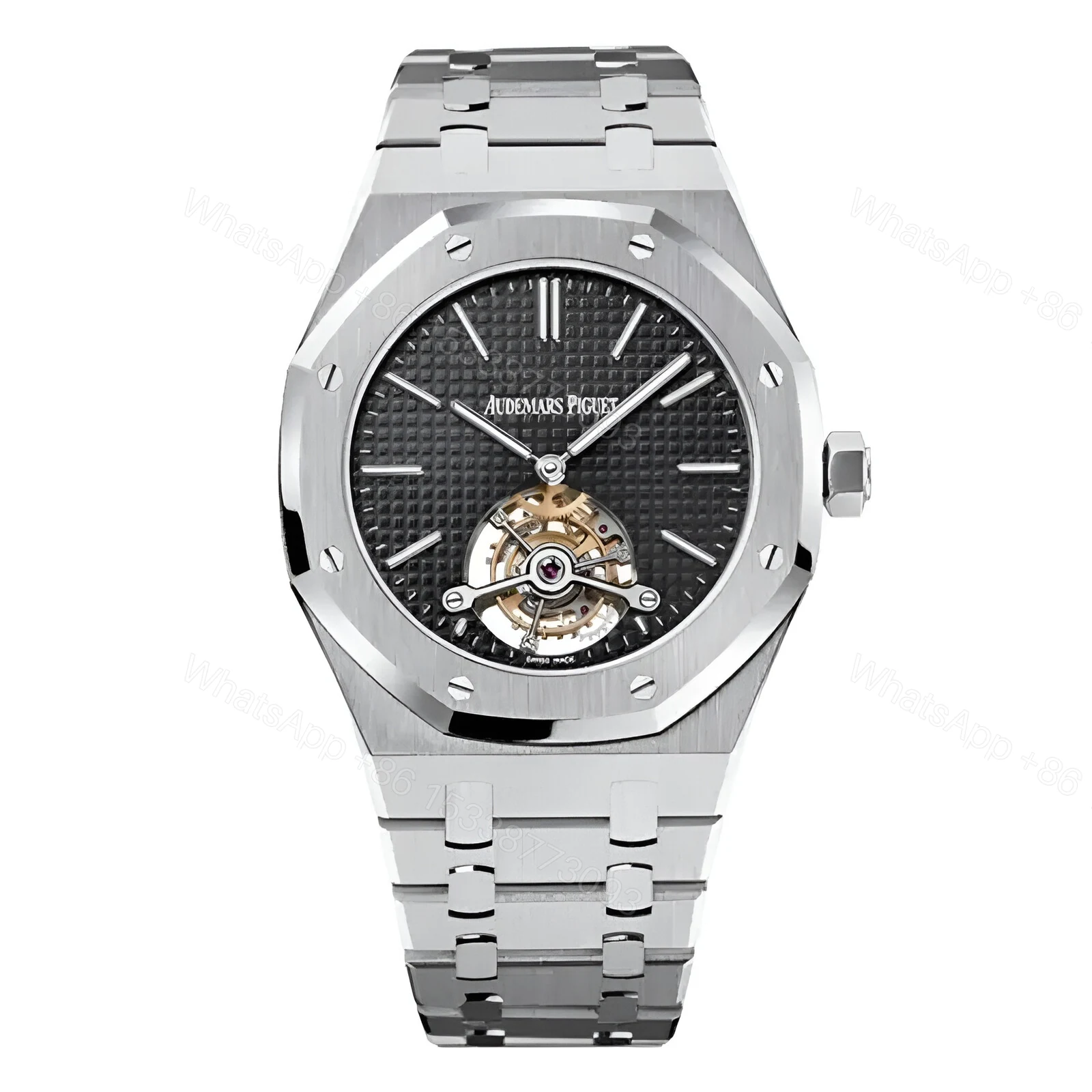 Audemars Piguet Royal Oak 26512ST.OO.1220ST.01 Tourbillon Black Dial Replica — view 1
