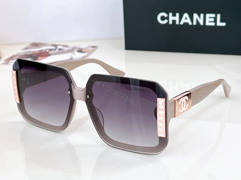 View 3 of Bold Chanel-Inspired Sunglasses: Tortoiseshell, Oversized Square