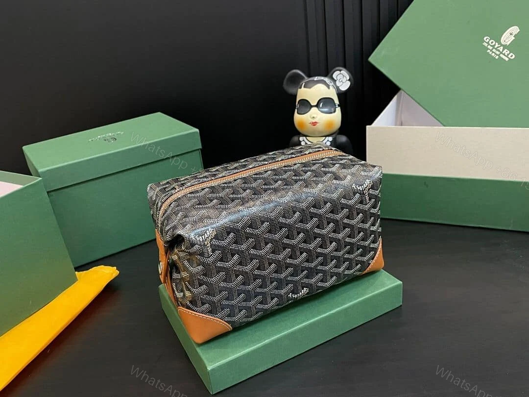 View 2 of GOYARD BOWLING 25 TOILETRY BAG BLACK TAN 23CM BOWLIN025TY01CL03P