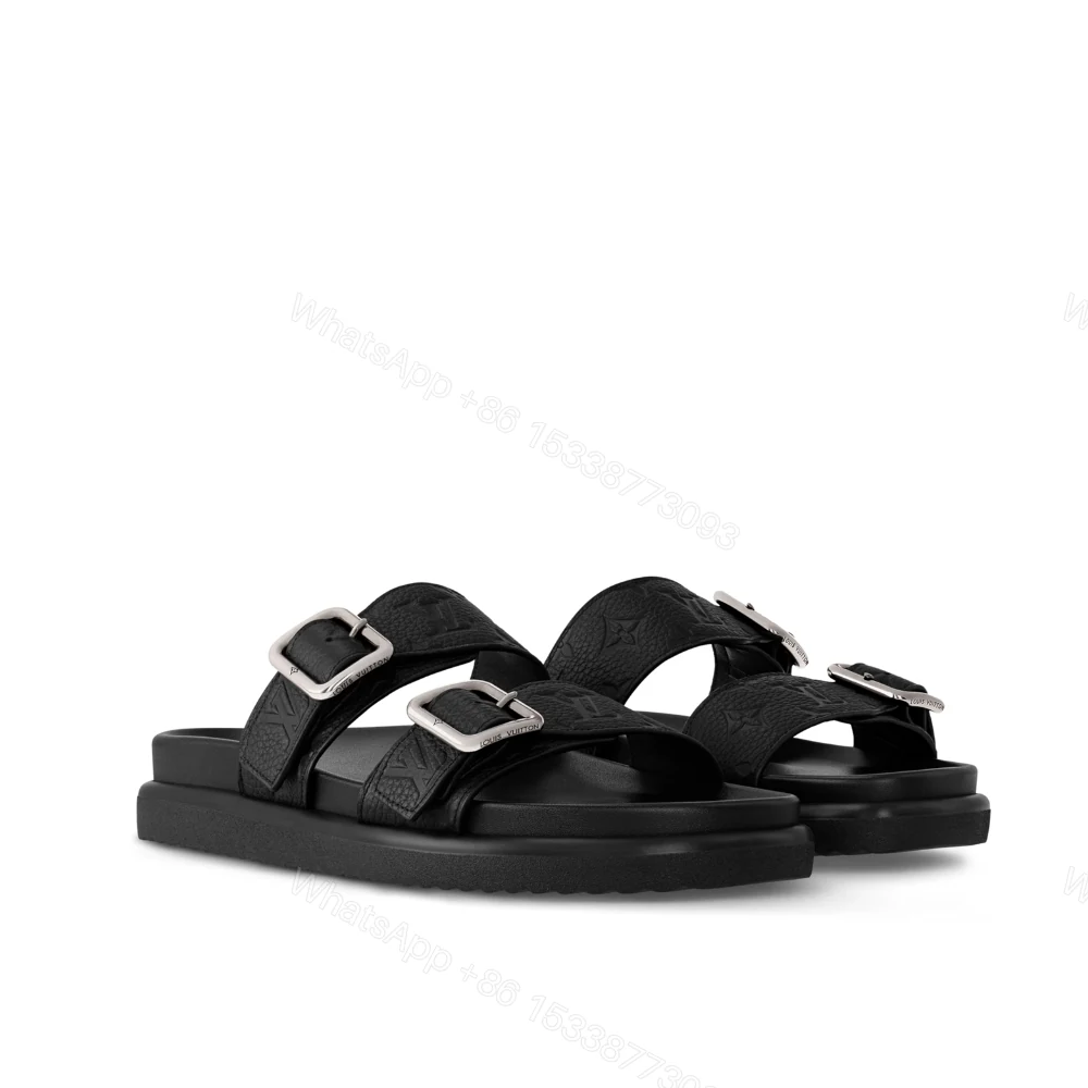 Louis Vuitton LV Venice Mule Black 1AHSJC — view 1