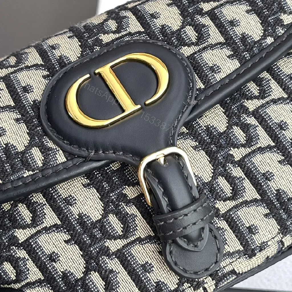 View 8 of Patterned Monogram Crossbody: Luxury Leather Trim Bag