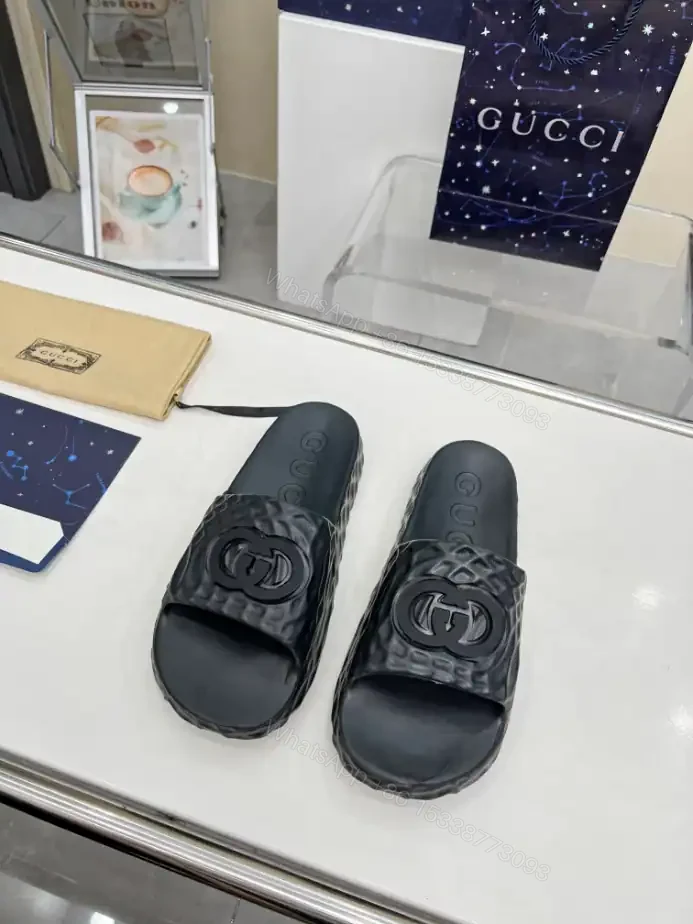 View 2 of GUCCI MEN’S INTERLOCKING G SLIDE SANDAL – SDG022