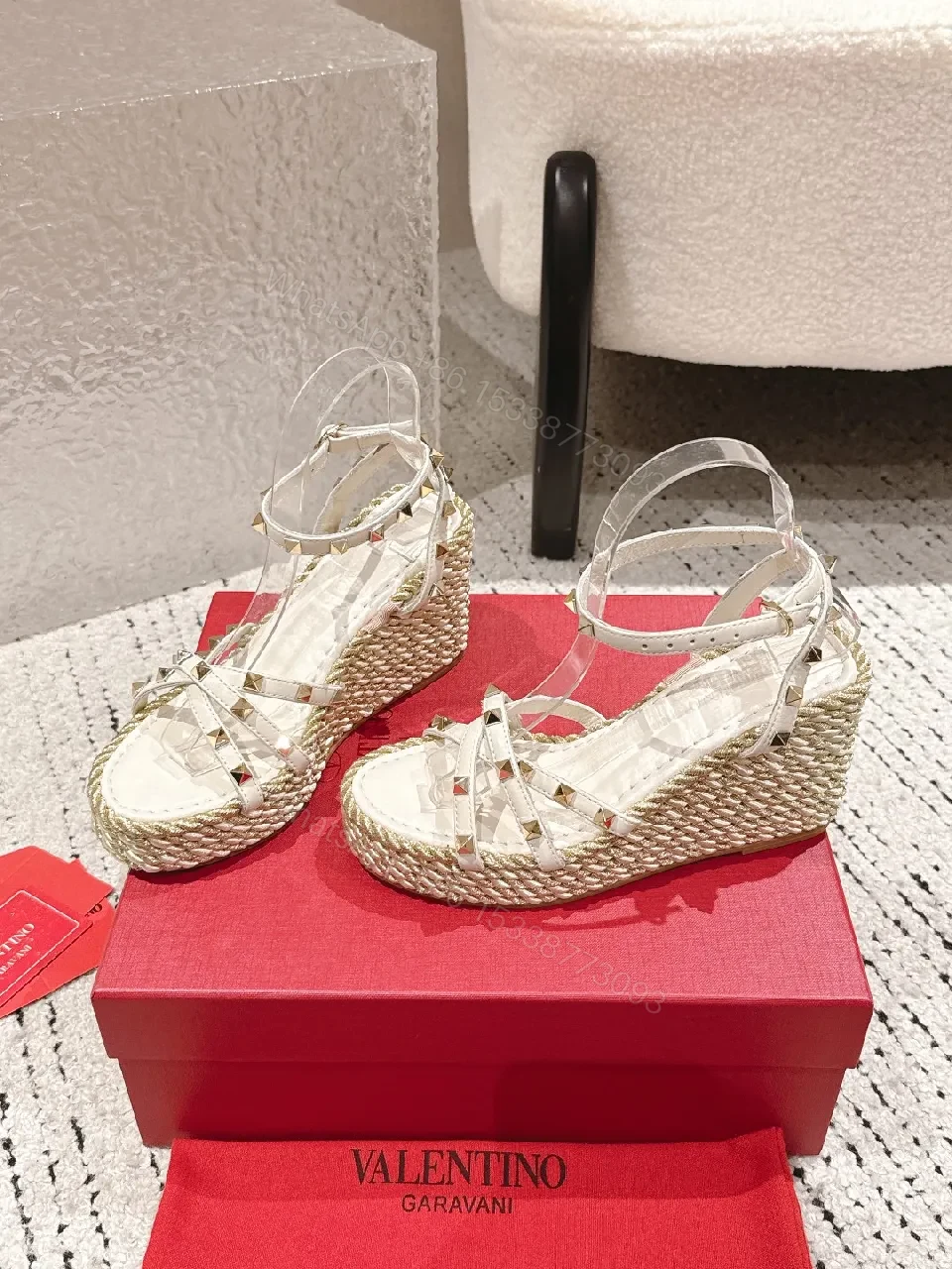 View 6 of Translucent Sandals with Studded Edge – Elevated Everyday Style