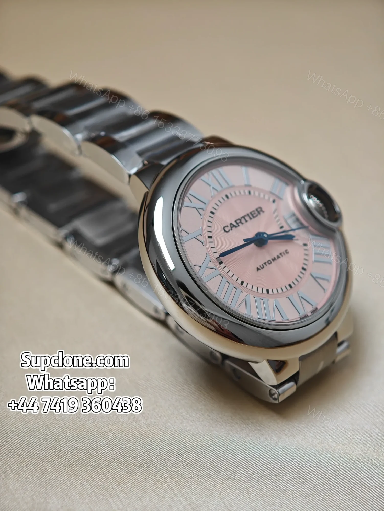 View 3 of Cartier Ballon Bleu WSBB0068 33mm Pink Dial Super Clone watch
