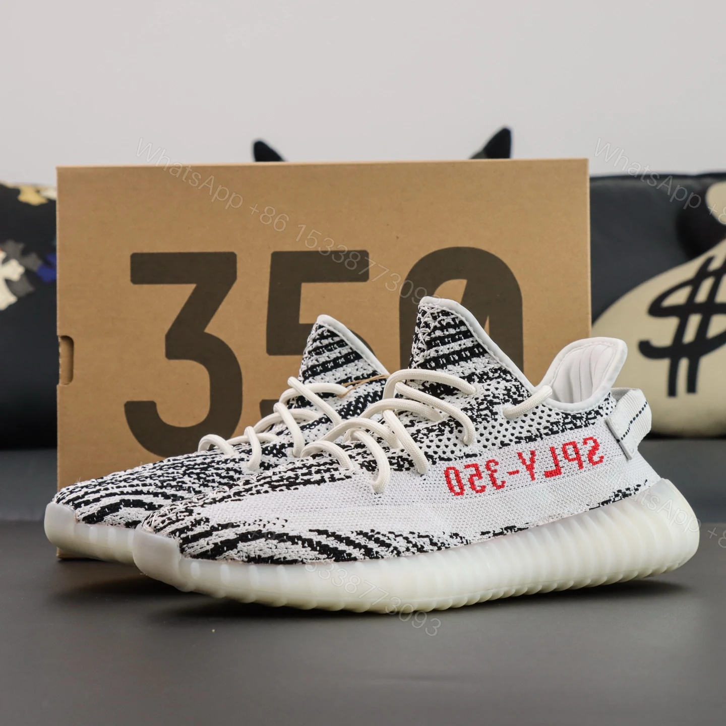 Yeezy 350 V2 Boost Zebra Reps — view 1