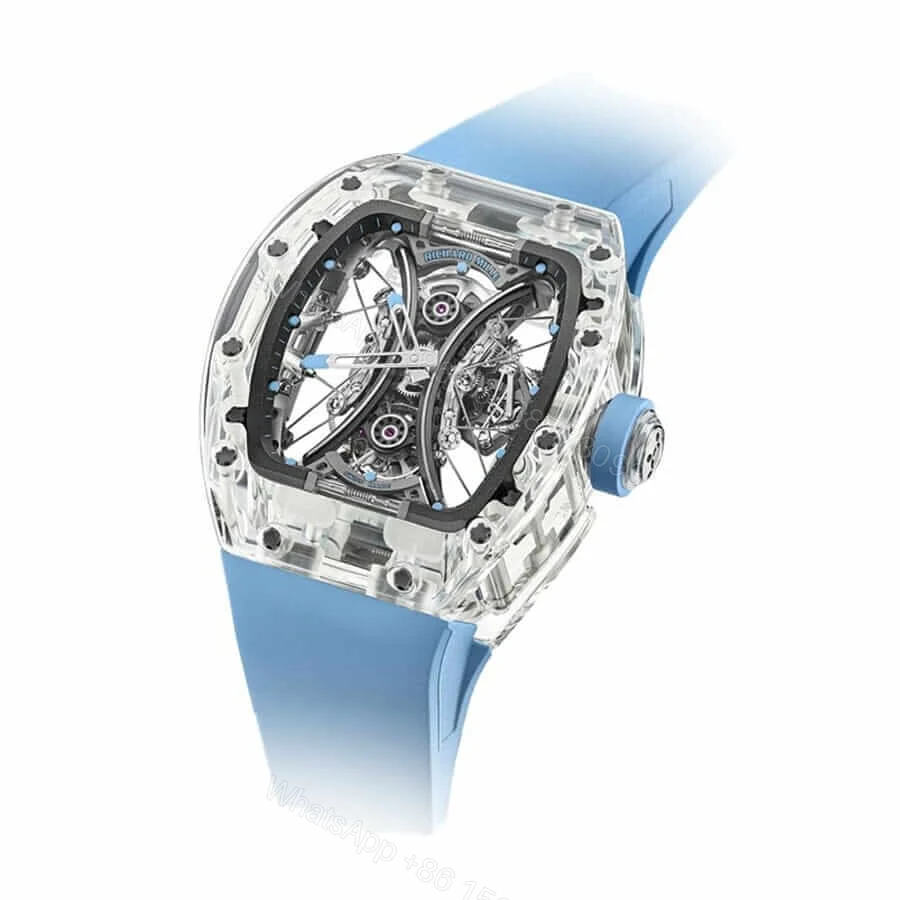 View 2 of Richard Mille RM 53-02 Super Clone: Tourbillon Sapphire Crystal Case with Suspended Cable Dial Look
