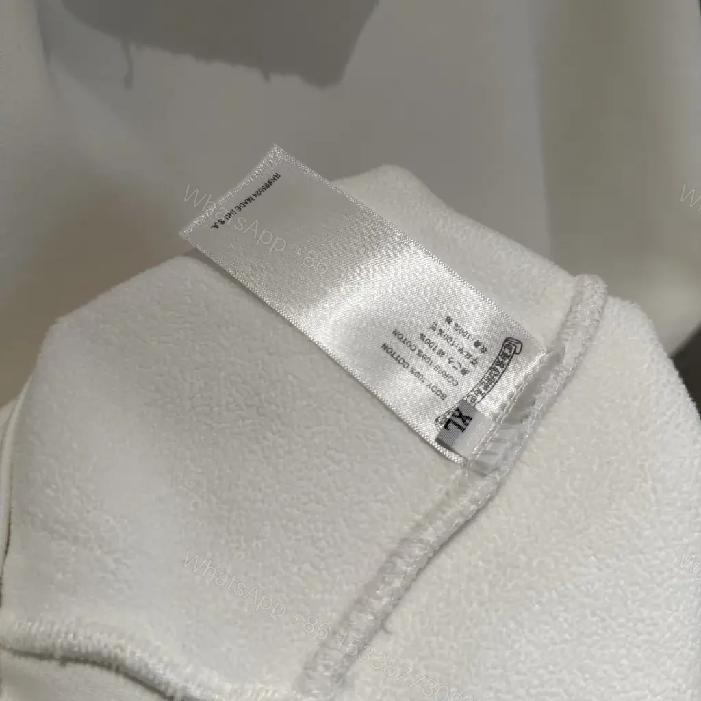 View 2 of Off-White Minimalist Zip Hoodie: Subtle Texture, Premium Comfort