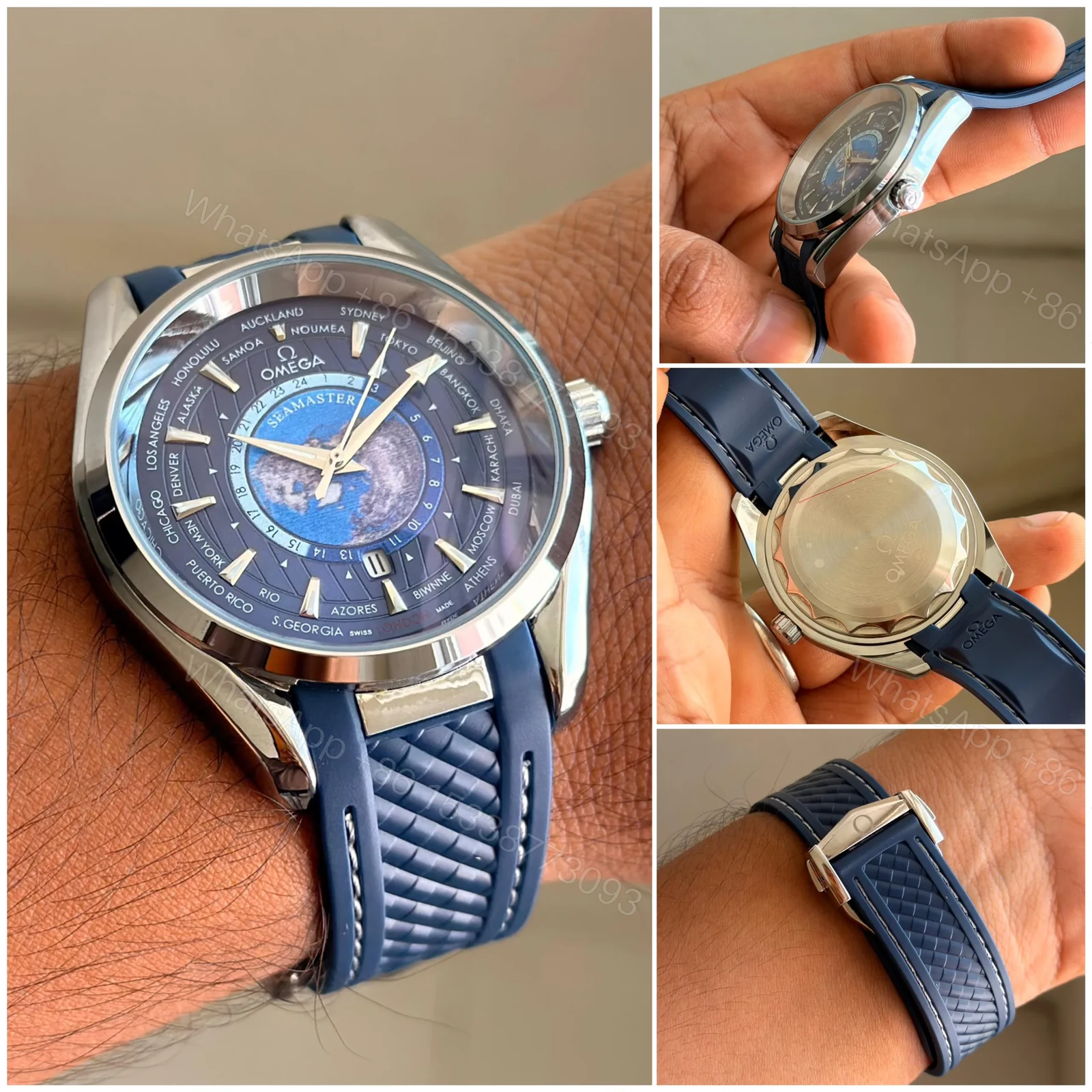 View 2 of Omega Seamaster Aqua Terra World Map
