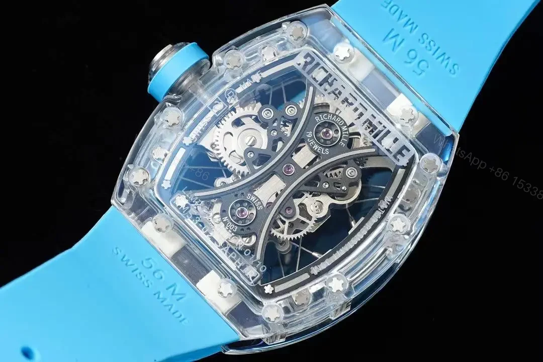 View 15 of Richard Mille Swiss Made Clone RM 53-02 Real Sapphire Edition