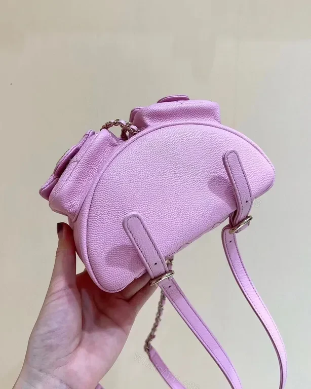 View 2 of Chanel-Inspired Lavender Mini Quilted Chain Bag