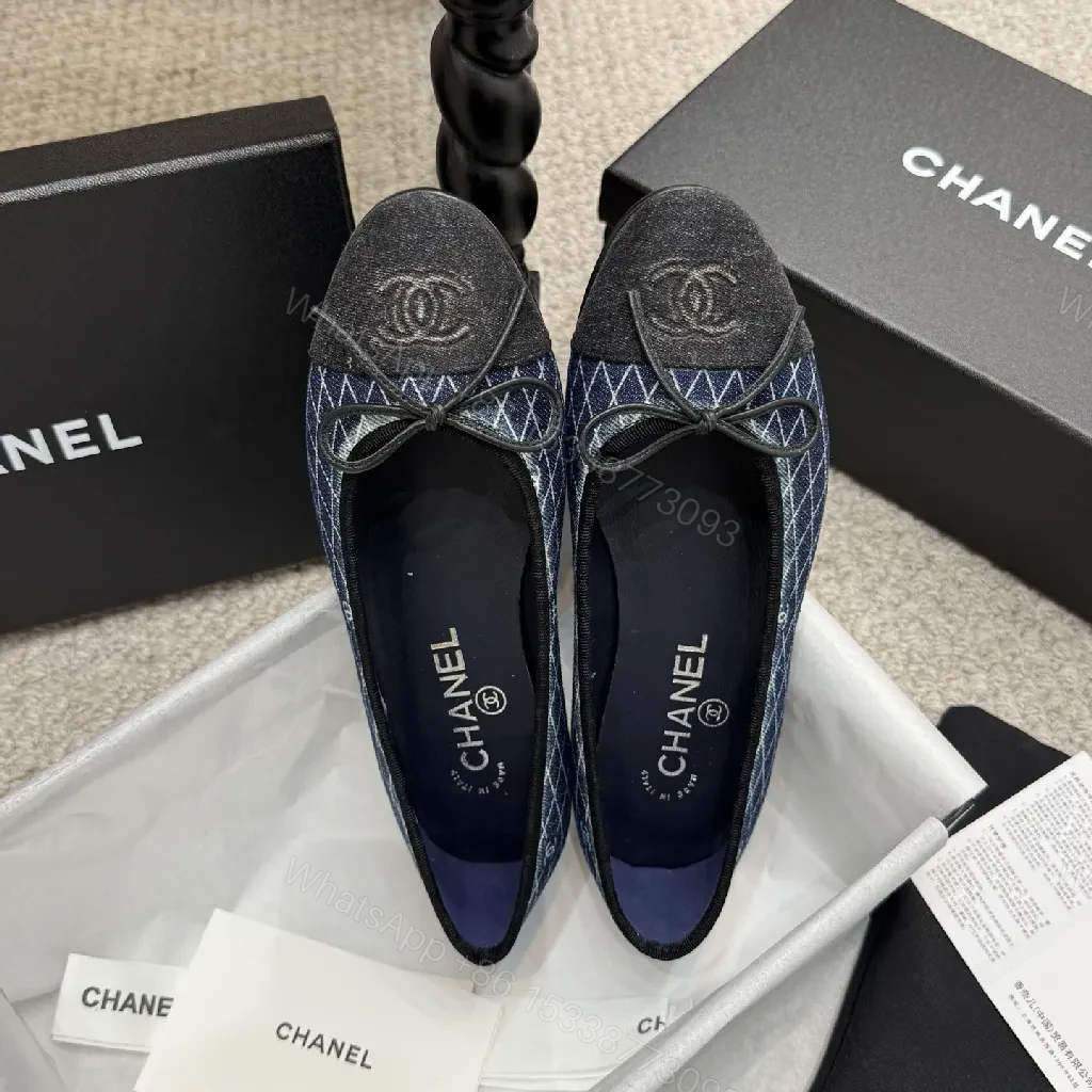 View 5 of Textured Chanel-Inspired Ballet Flats: Polished Everyday Comfort
