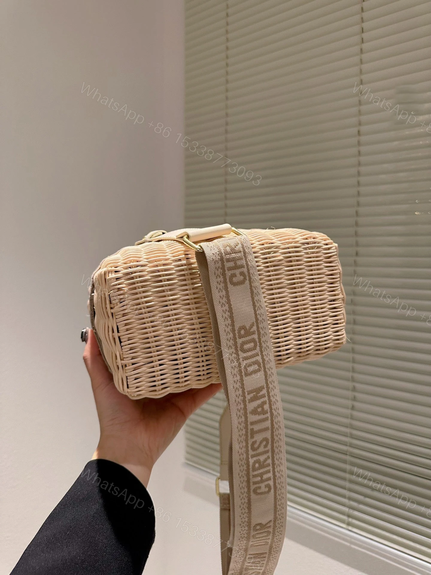 View 9 of Christian Dior Lady Dior Natural Wicker
