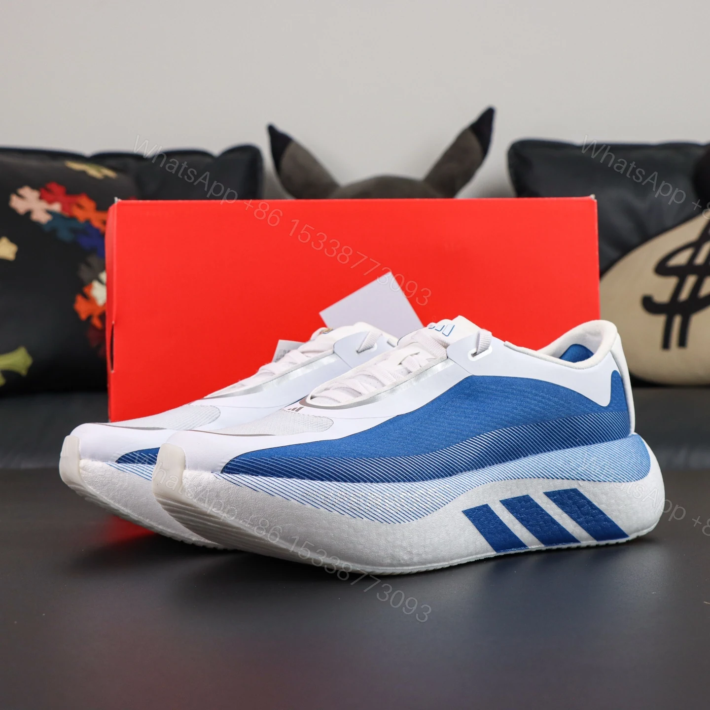 adidas Hyperboost Edge White Blue — view 1