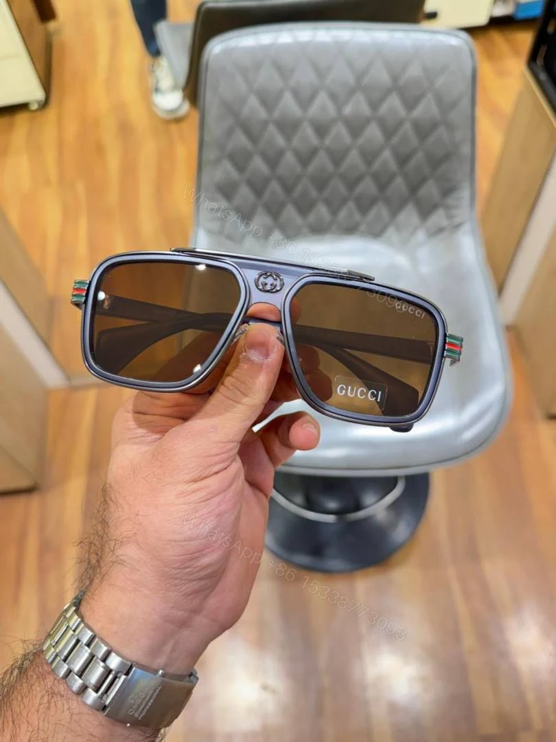 View 5 of First Copy Gucci 1295 Blue Brown Sunglasses