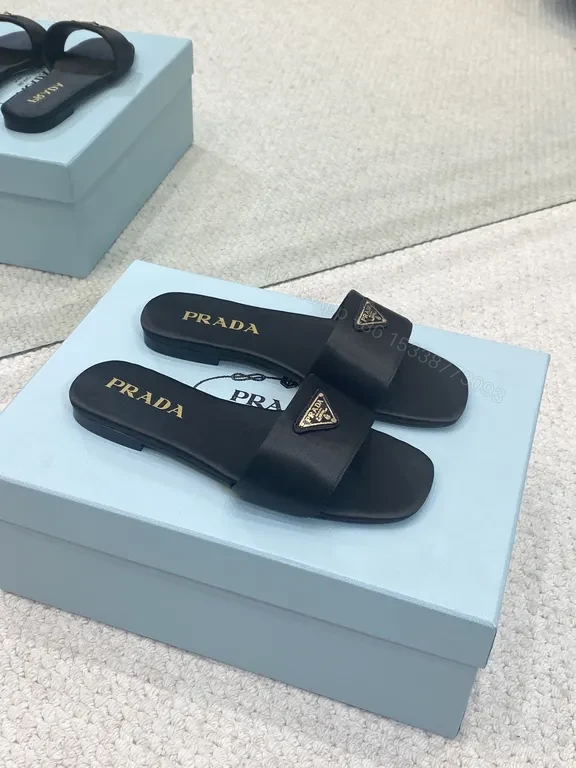 View 6 of Chic Leather Sliders + Signature Hardware + Luxury Comfort Slides