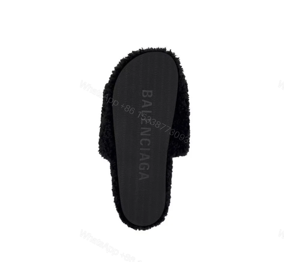 View 5 of Balenciaga Furry Slide Black 654747W2DO11096
