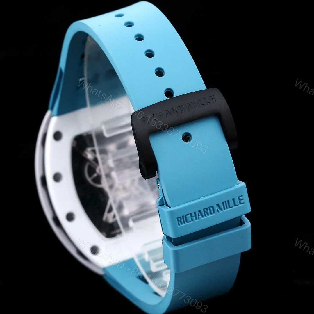 View 7 of Richard Mille RM52-05 Pharrell Williams Mars Mission Watch White Case Blue Strap Premium Edition RM-RM52-05-PW-WHT-BLU-01