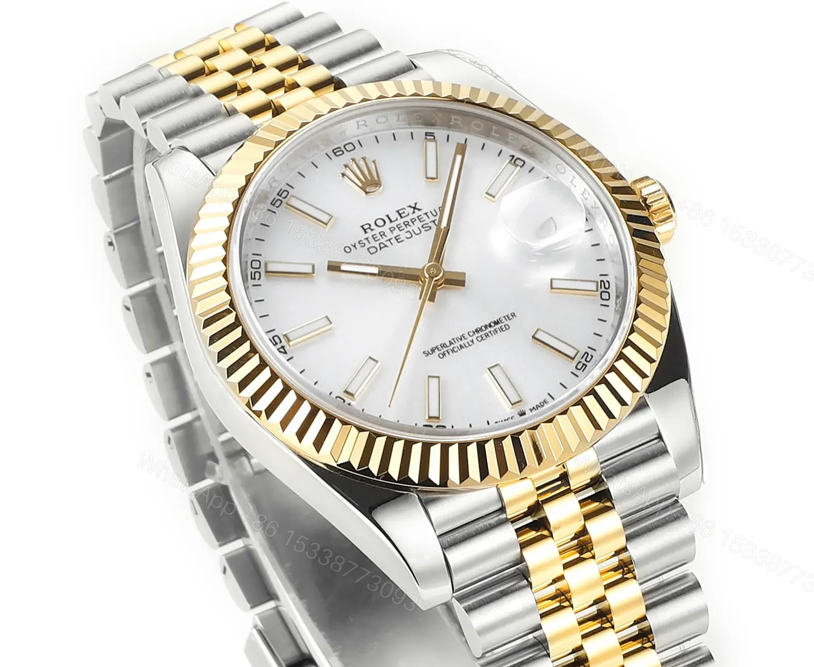 View 3 of Clean Factory DDF Classic White Gold Fluted Watch