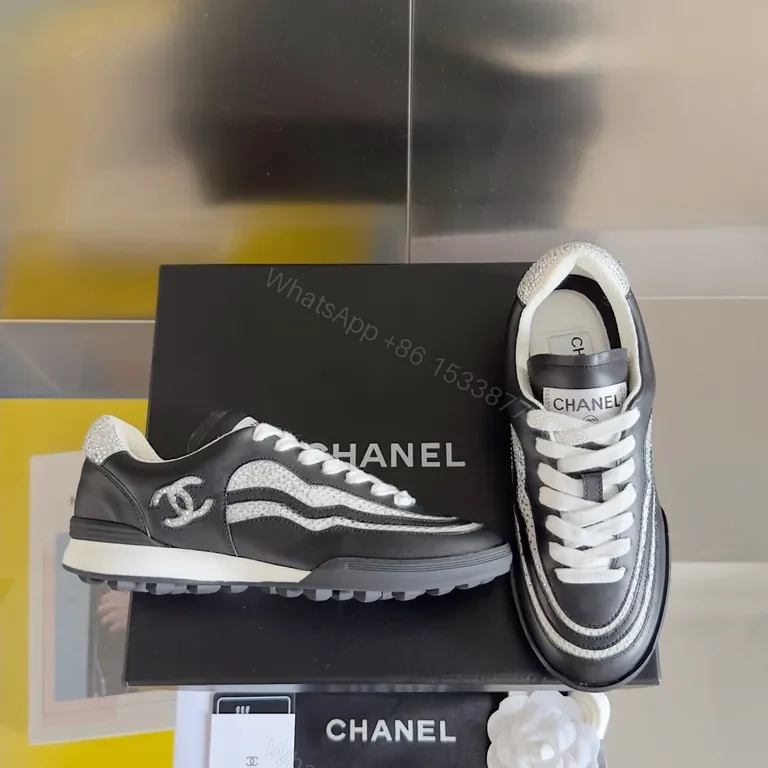 View 8 of Chanel-Inspired Luxury Sneakers: Premium Comfort & Style