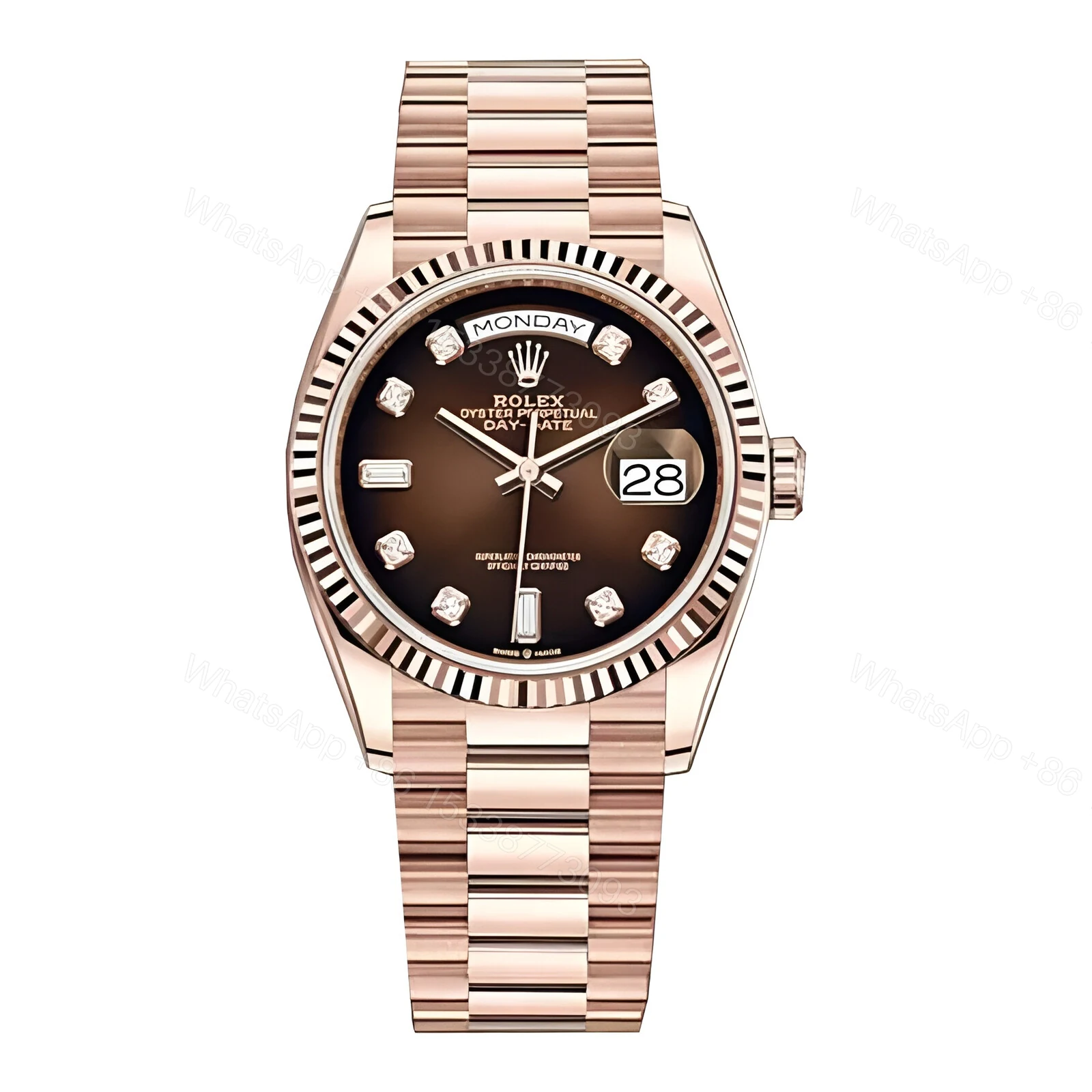 Rolex Day-Date 128235-0037 Brown Ombre Dial Replica — view 1