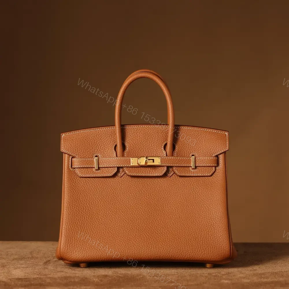 高仿Hermes*Birkin25金棕色金扣免檢版 — view 1