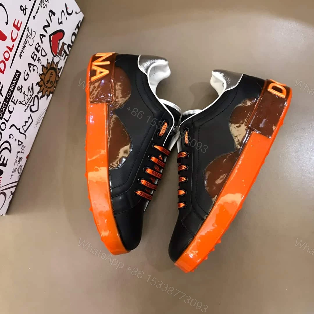 View 4 of DOLCE & GABBANA PORTOFINO MELT SNEAKERS IN PRINTED NAPPA CALFSKIN – DG18