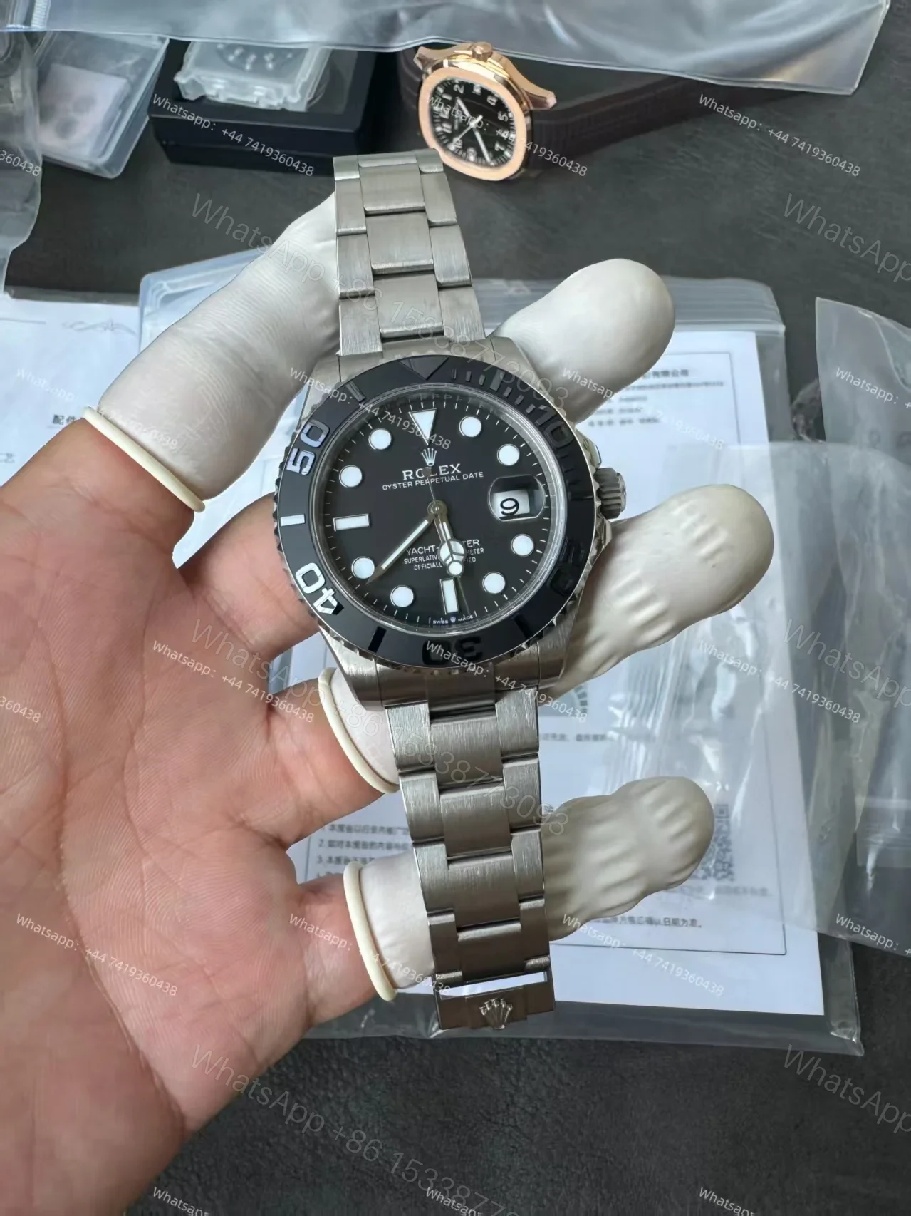 View 3 of Rolex Yacht-Master M226627-0001 1:1 Replica 42MM Titanium 3235 Movement Super Clone Watch