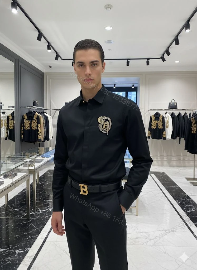 View 12 of First Copy Balmain Paris Club Wear Shirts for Men