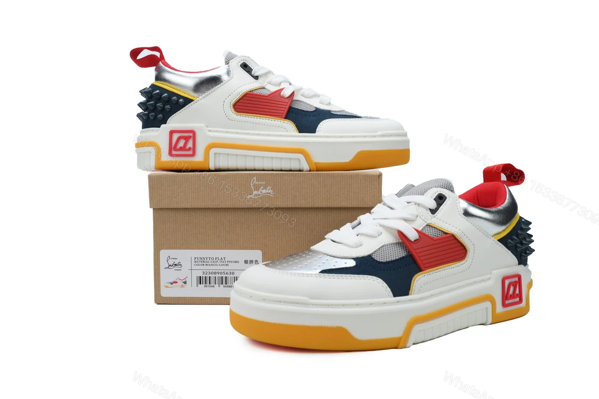 View 2 of Christian Louboutin Astroloubi 'White Yellow' 32308905630