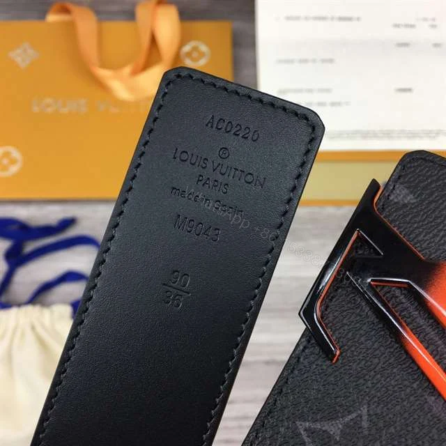 View 5 of LOUIS VUITTON INITIALES 40MM REVERSIBLE MONOGRAM CANVAS BELT – B96