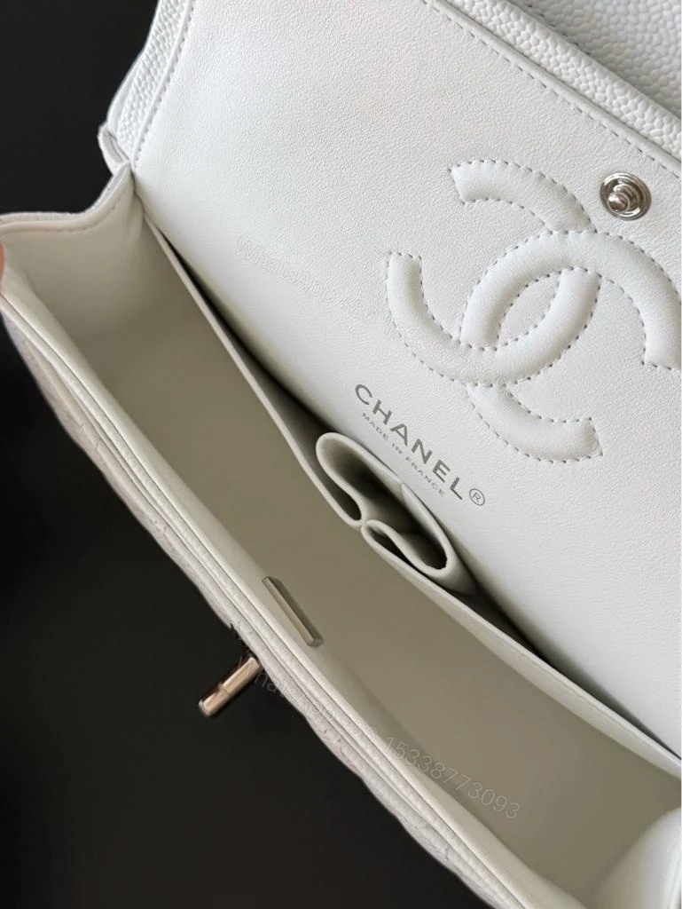 View 8 of Chanel Classic Flap caviar sliver hardware