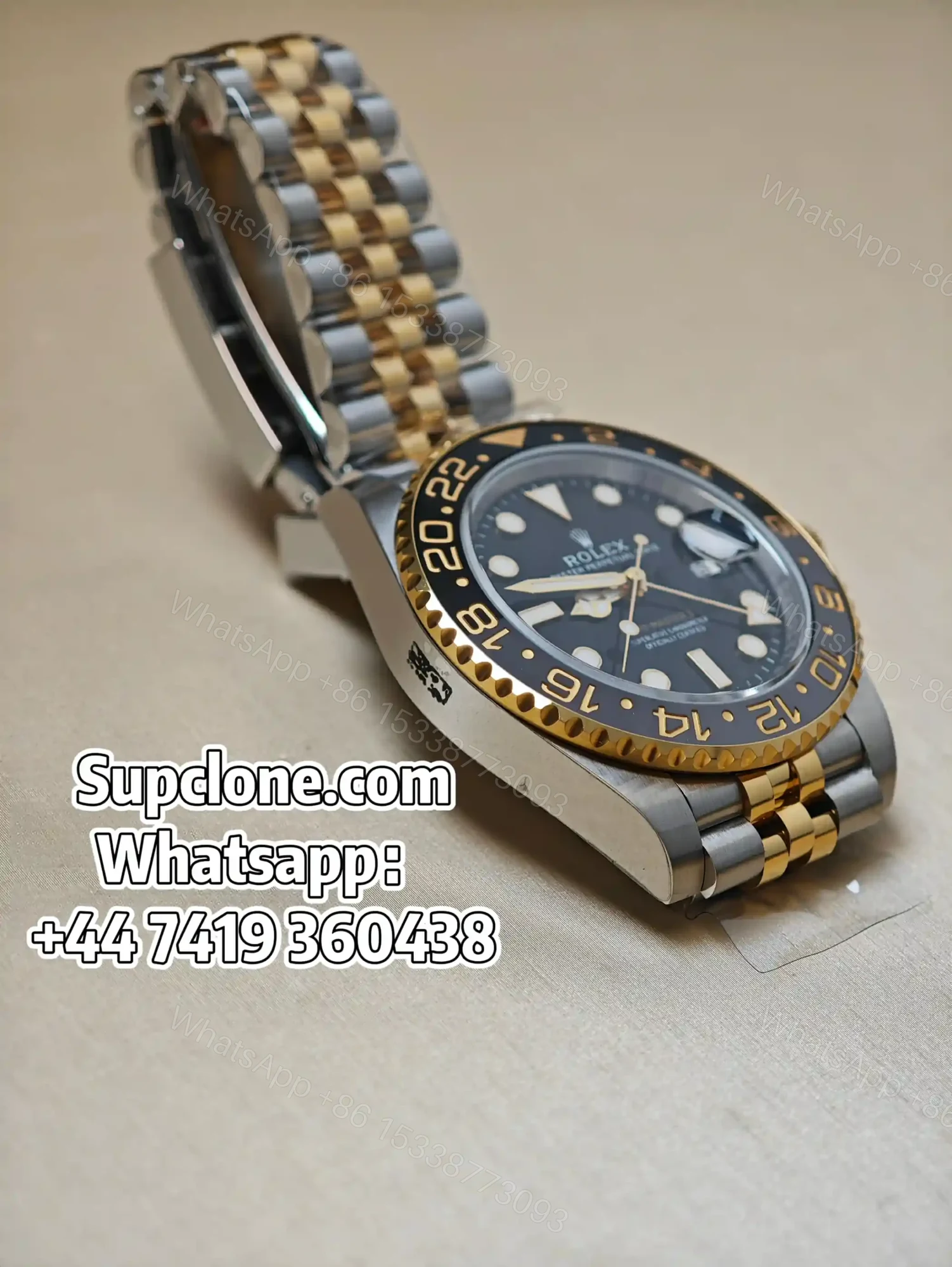 View 9 of Rolex Super Clone Watches 1:1 Guinness GMT-Master II 126710GRNR VS3285 Movement