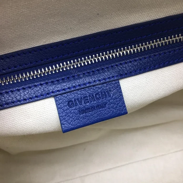 View 6 of Navy Pebbled Leather Structured Carryall â€” Premium, Versatile, Elegant