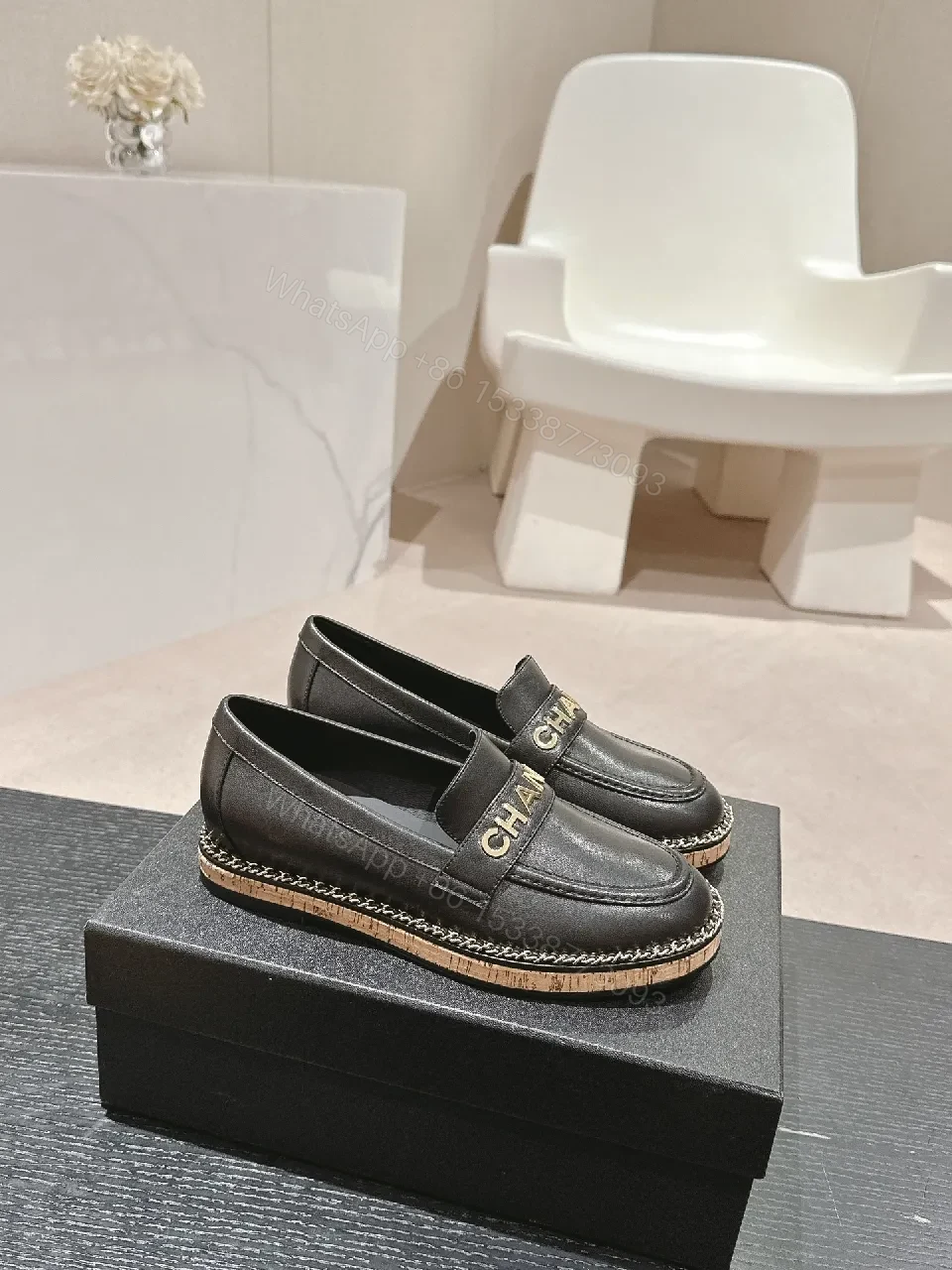 View 5 of Black Leather Loafers - Luxe, Modern, Comfort-Driven