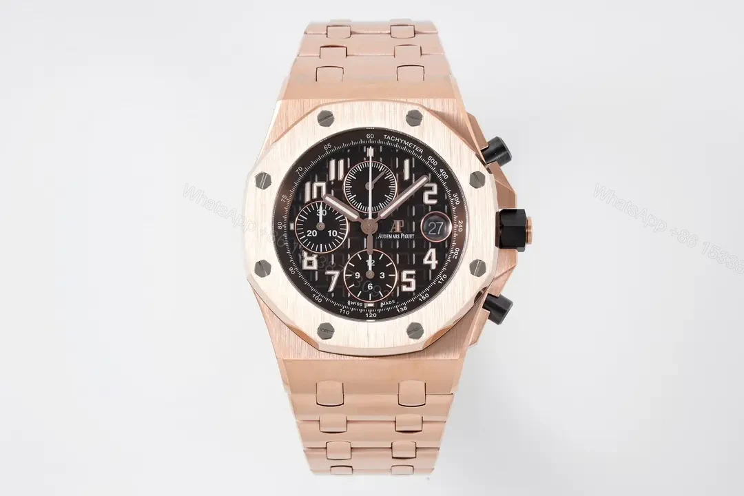 V9 Factory Audemars Piguet Royal Oak Offshore Rose Gold Chronograph Watch with Exclusive 4404 Movement — view 1