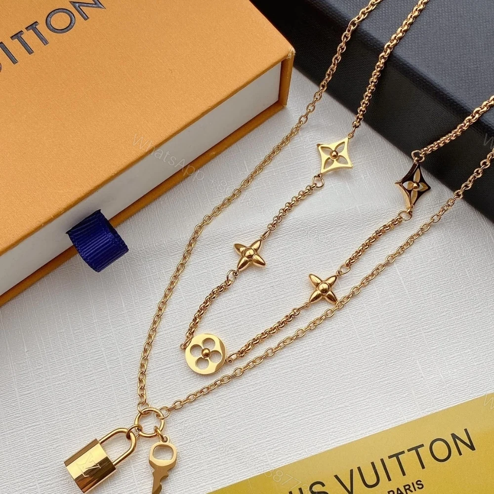 View 3 of Louis Vuitton LV Iconic Charm Necklace Gold M02494