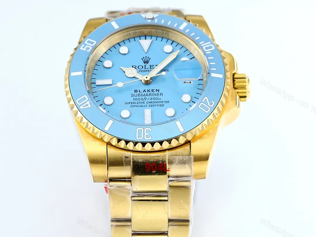 View 3 of Best Rolex Blaken Tiffany Gold replica 40MM Gold Oyster Bracelet Edition RG-BLAKEN-TIFFANY-GOLD-OYSTER-40