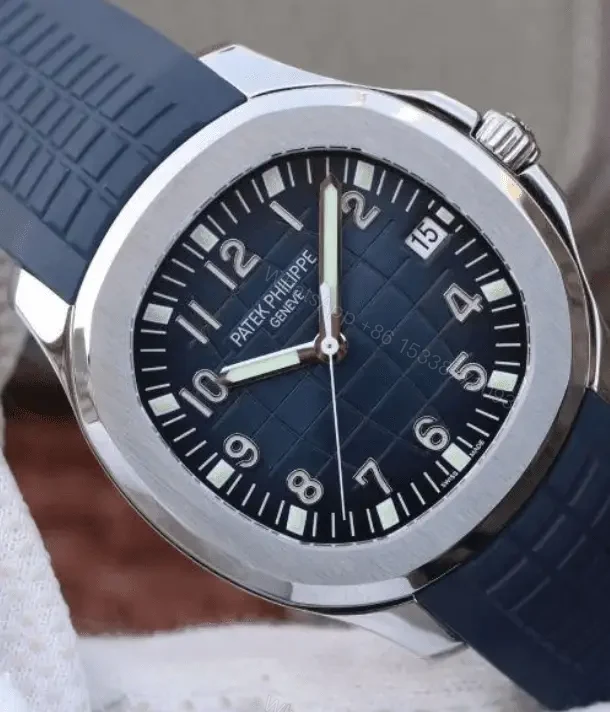 View 3 of Replica Patek Philippe Aquanaut 5168G Blue Dial