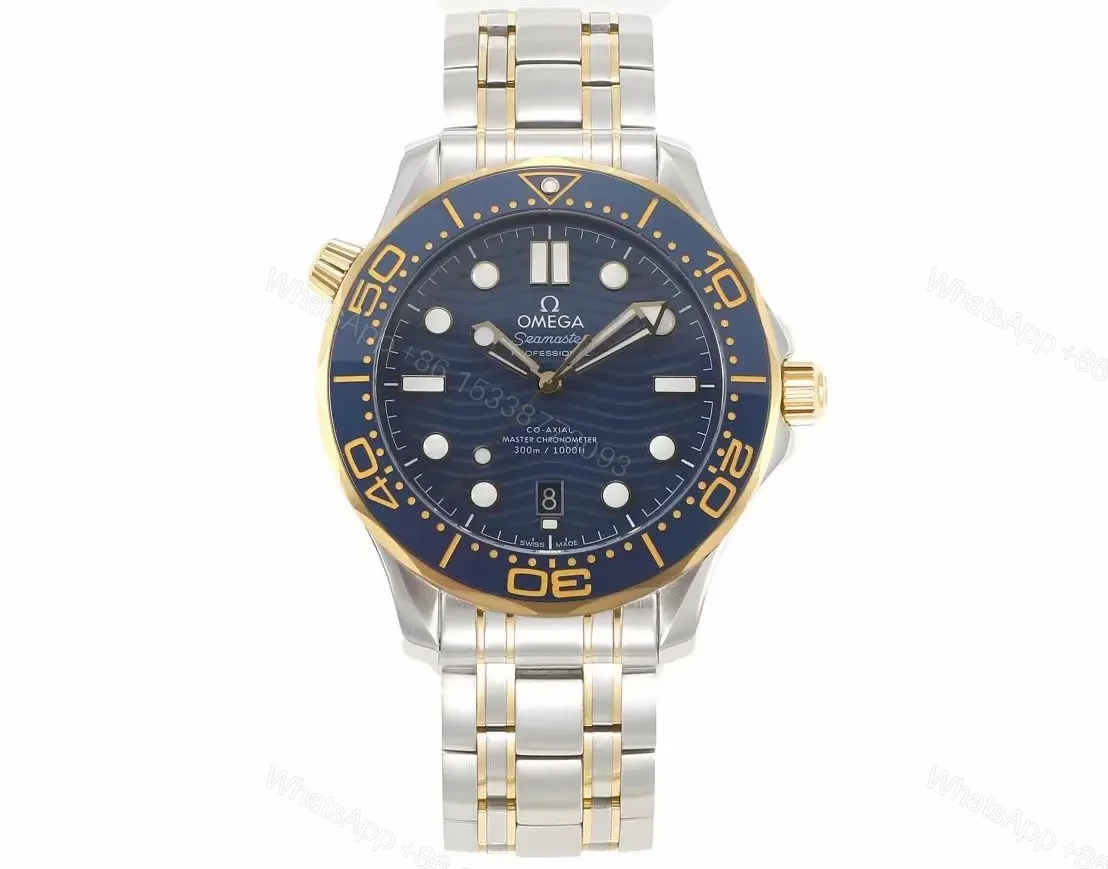 Omega Seamaster Planet Ocean 600m Co-Axial Master Chronometer 42mm Blue Dial Stainless Steel and Yellow Gold Watch — view 1