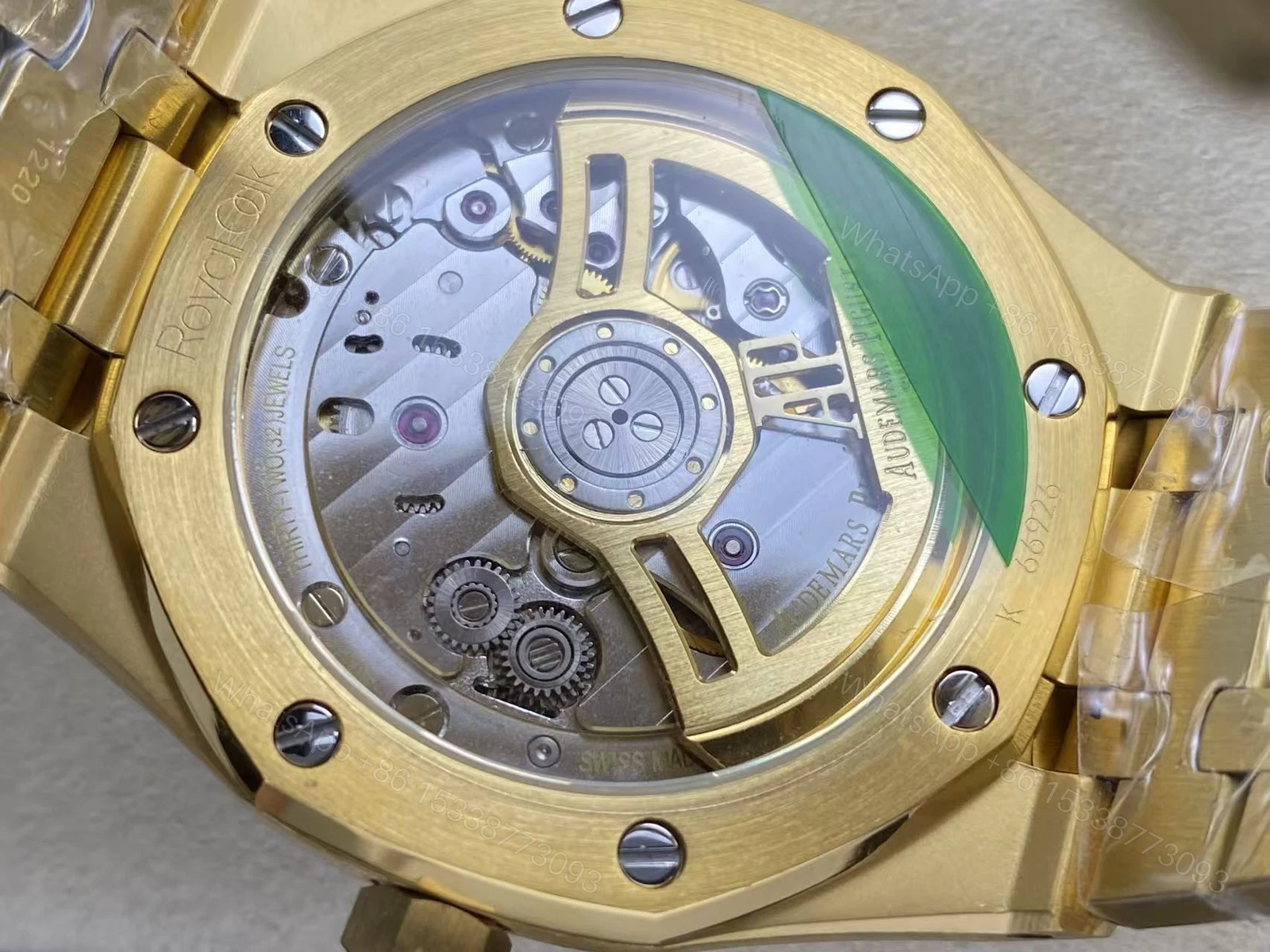 View 8 of Super Swiss Clone Audemars Piguet Royal Oak Selfwinding 41mm Green Malachite Dial