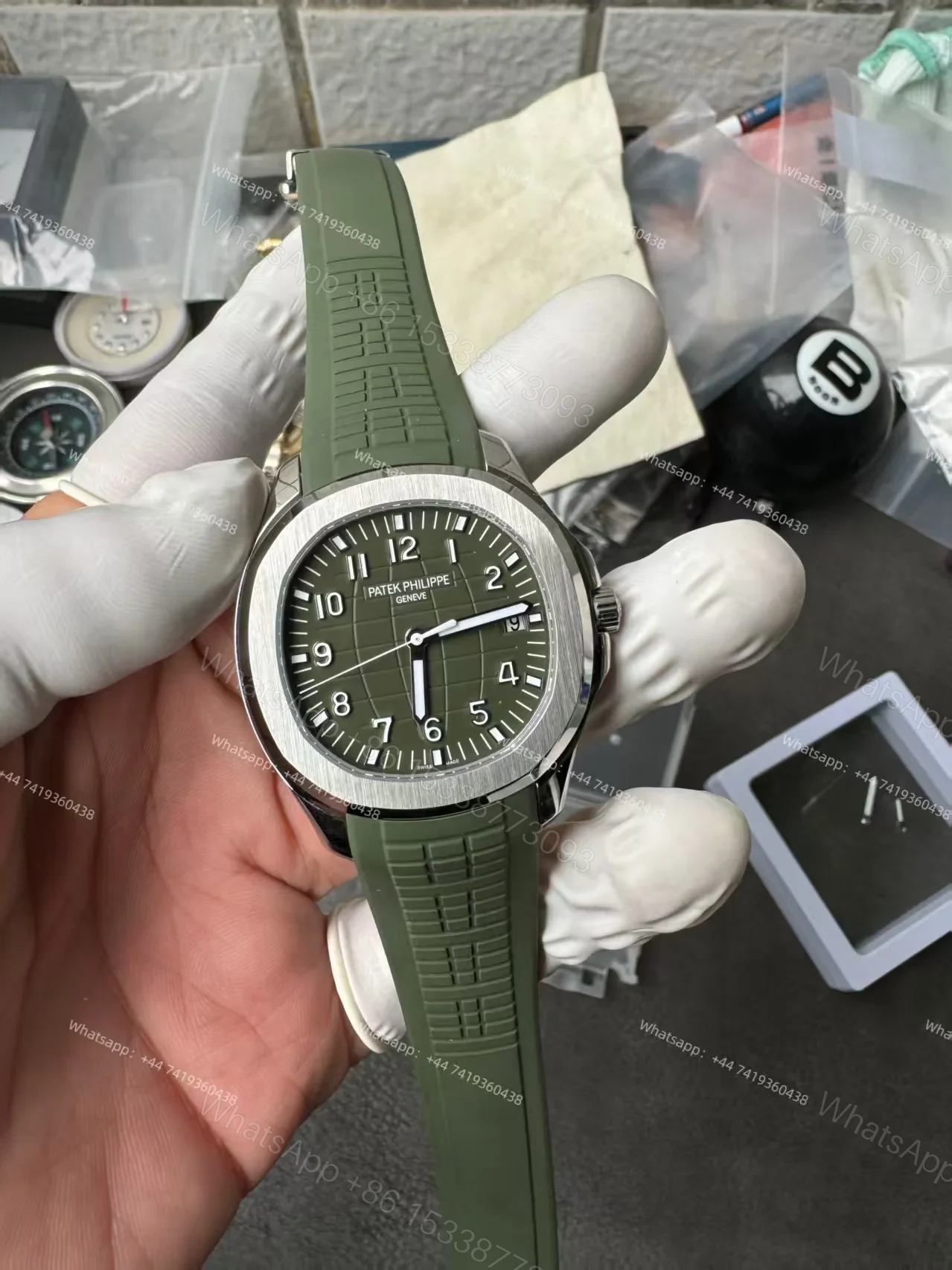 View 2 of Patek Philippe Super Clone Aquanaut 5168G-010 Khaki Green 42.2MM