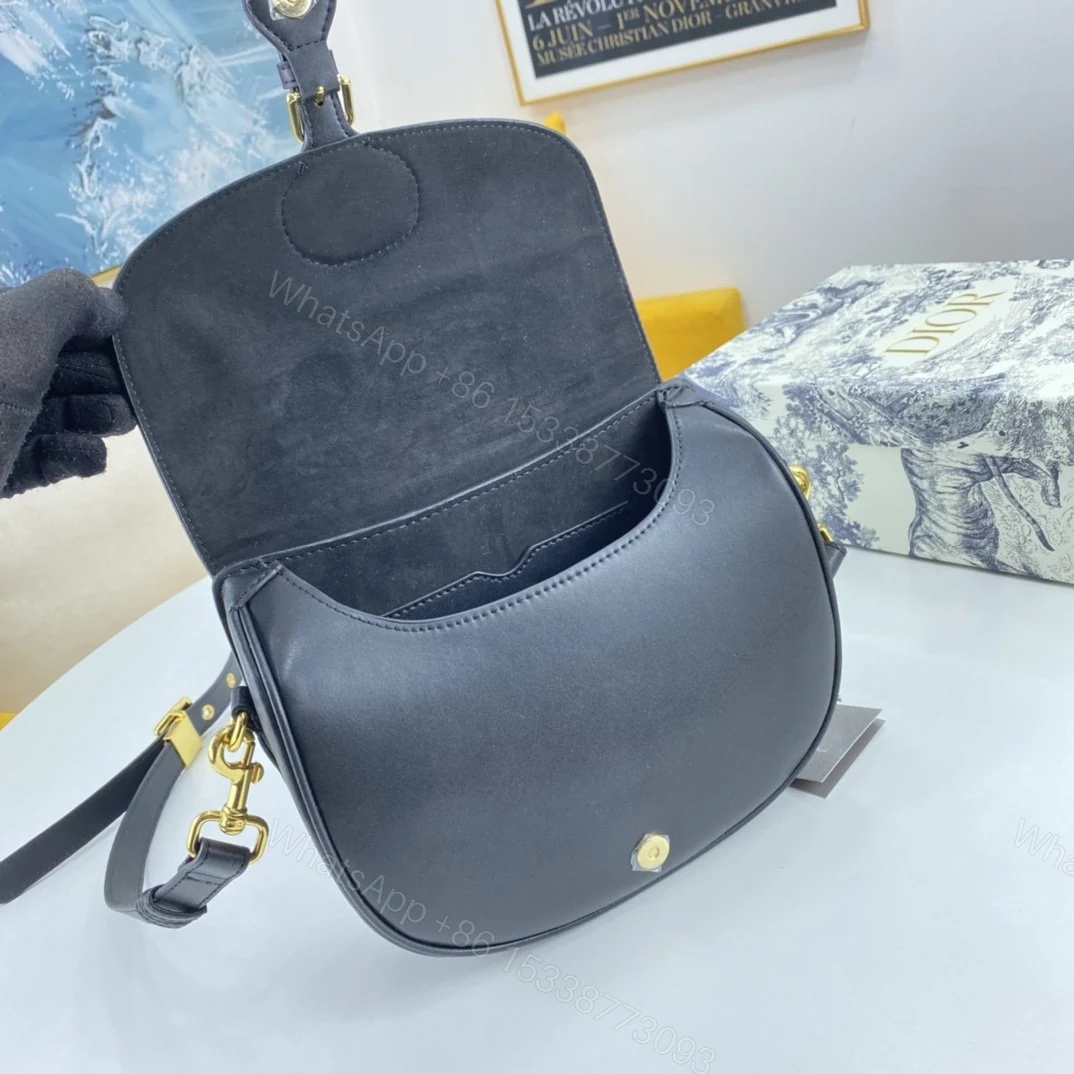 View 5 of Dior Medium Dior Bobby Bag Black Box Calfski