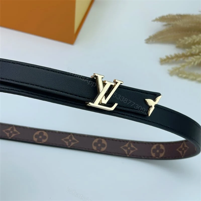 View 3 of LOUIS VUITTON PRETTY LV DOUBLE SIDED BELT BLACK 20MM M8232X