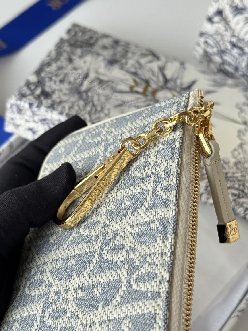 View 4 of Chic Monogram Wallet Set in Couture-Inspired Style