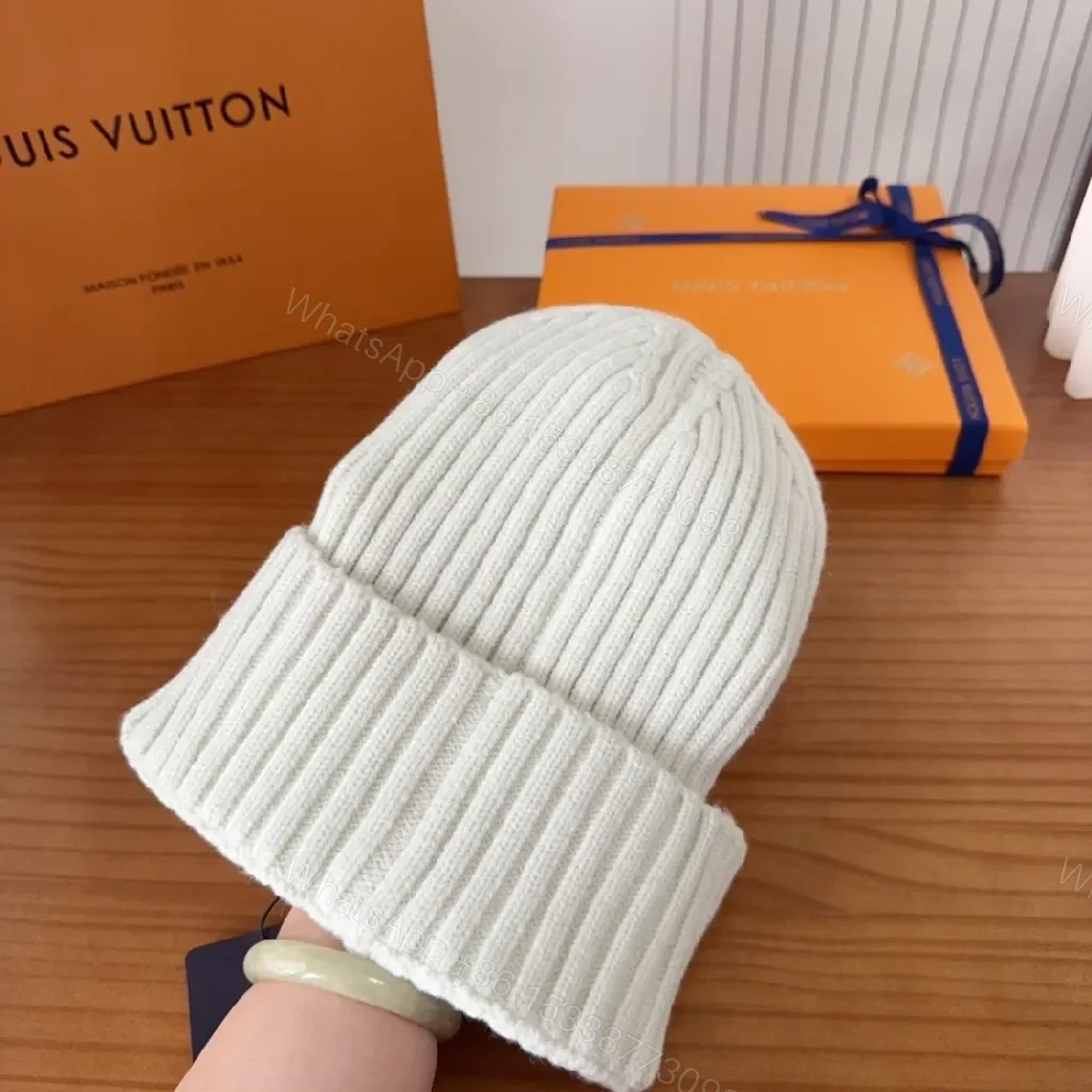 View 5 of Chunky Knit Beanie: Lux Monogram Accent Warmth Cap