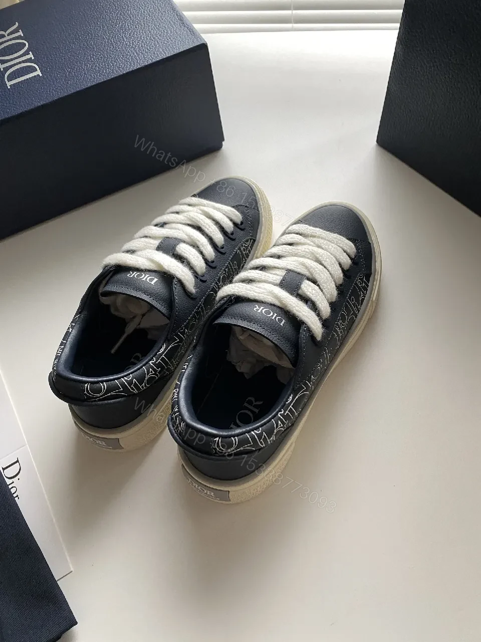 View 3 of Textured Leather Low-Top Sneakers: Luxe Pattern, Comfortable Fit