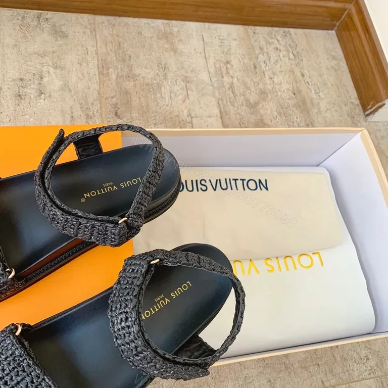 View 6 of Charcoal Woven Sandal - Gold LV-Accent, Cushioned Footbed