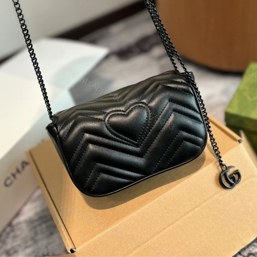 View 5 of Gucci GG Marmont Belt Bag Black 16Cm 699757 UM8KV 1000